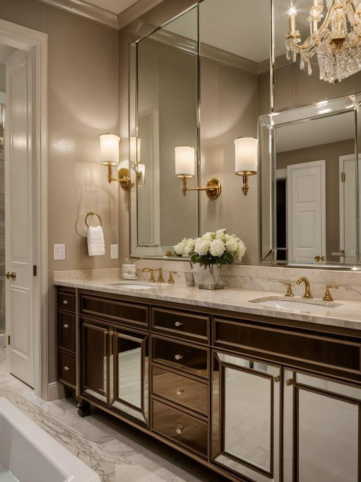 Grand Mirrored Vanity Suite