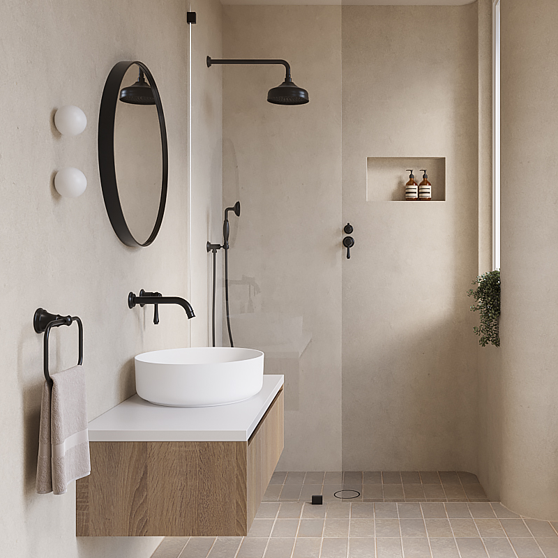 Organic Minimalism in Matte Black