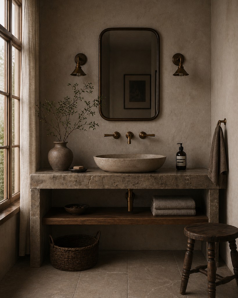 Raw Earth Vanity Vignette