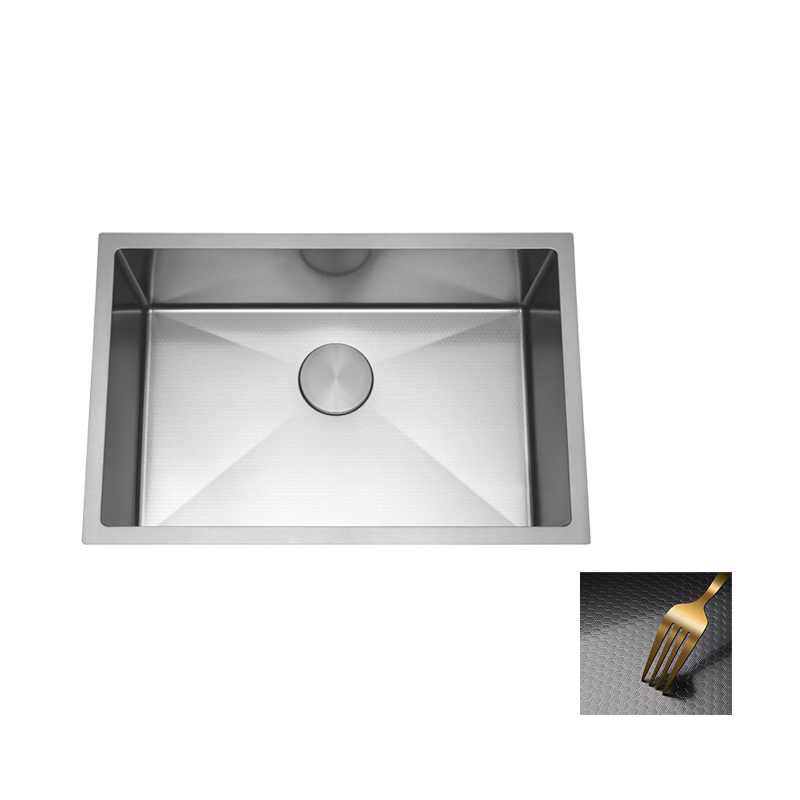 Aalto stainless steel kitchen sink 6845M, straight brush finish