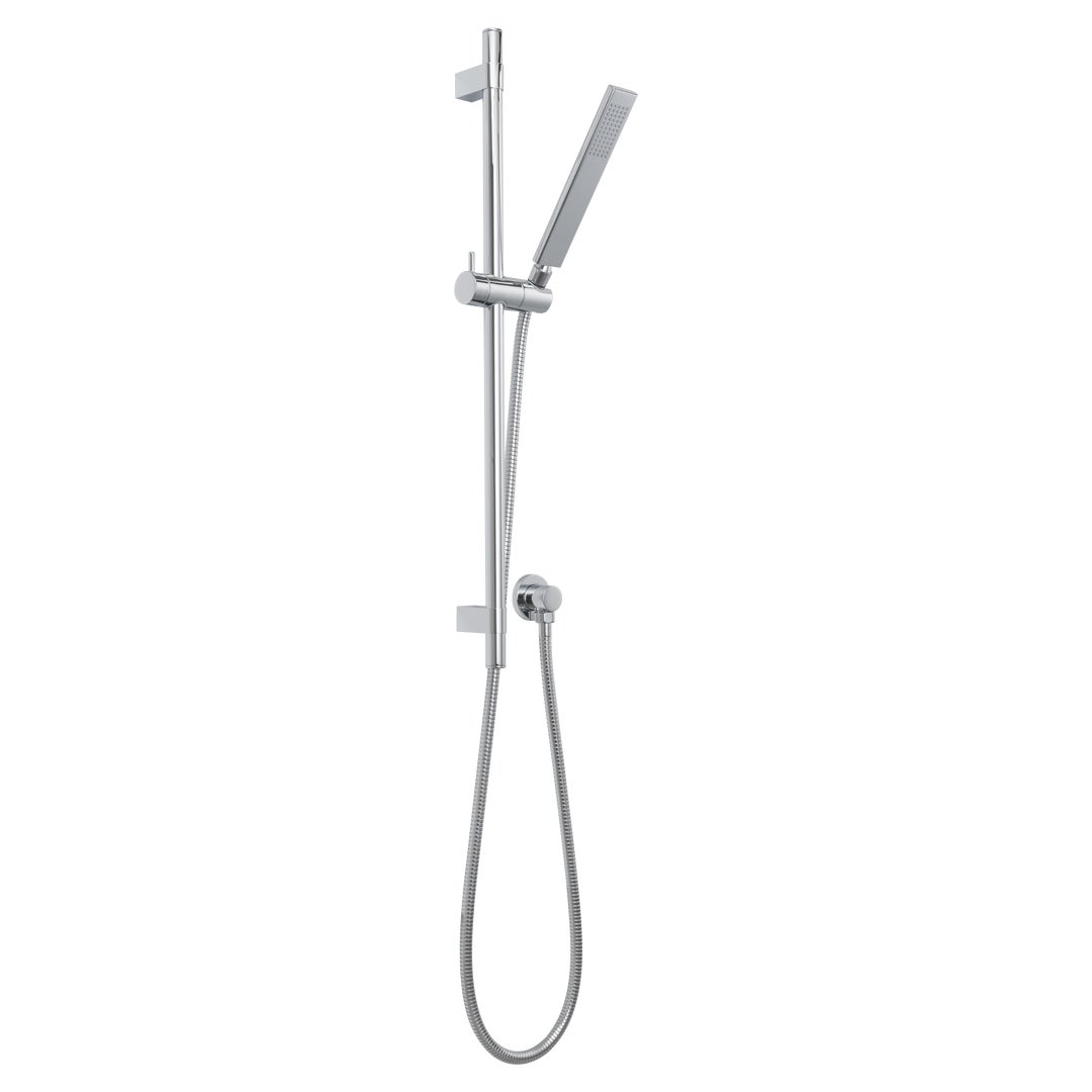 ABI Elysian Adjustable Hand Shower Rail Set in chrome