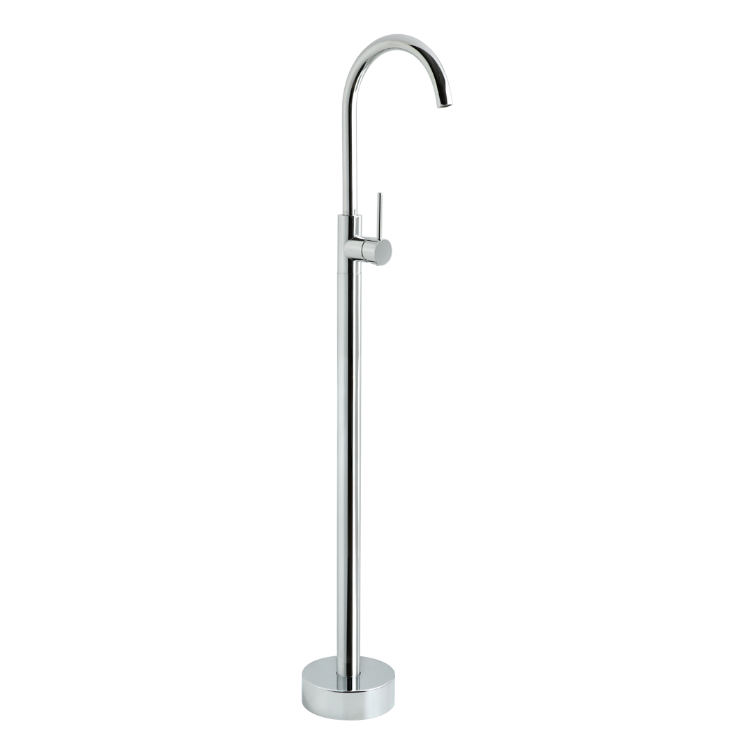 ABI Elysian Floor-Mounted Basin/Bath Filler with Mixer in chrome