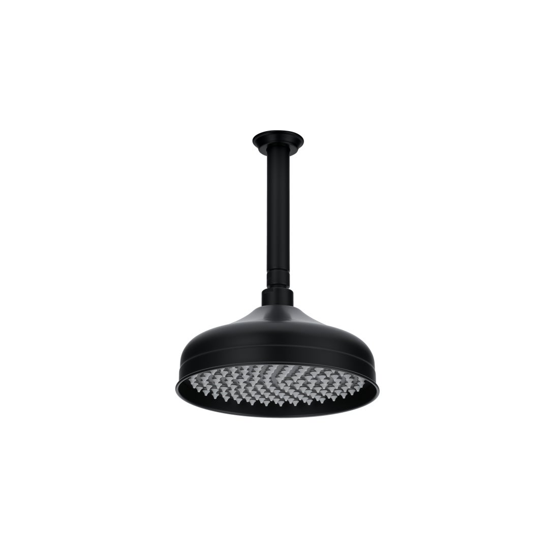ABI Kingsley Shower Dropper 150 mm & Head Set in matte black