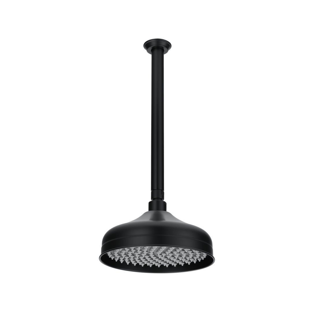 ABI Kingsley Shower Dropper 300 mm & Head Set in matte black