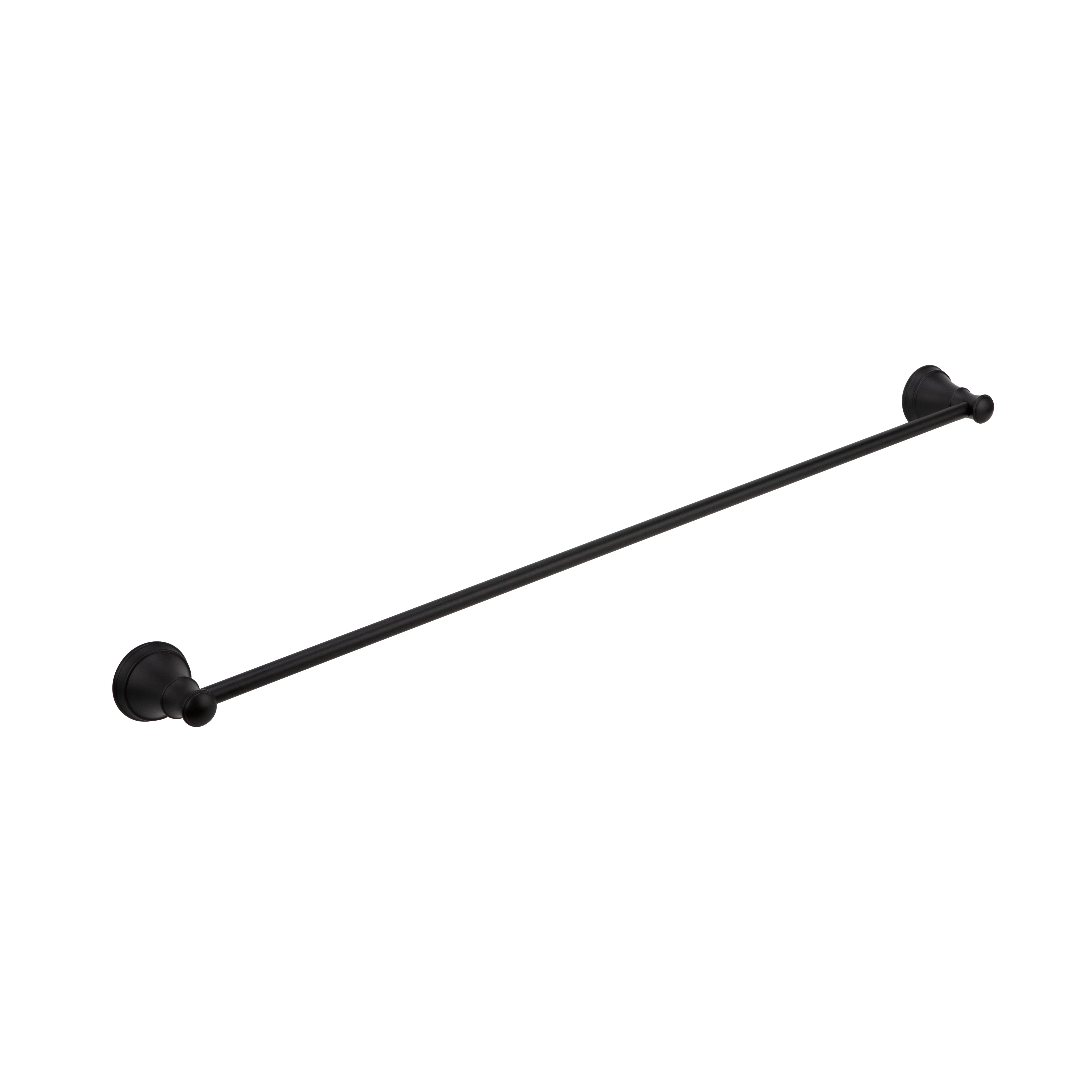 ABI Kingsley Single Towel Rail in matte black