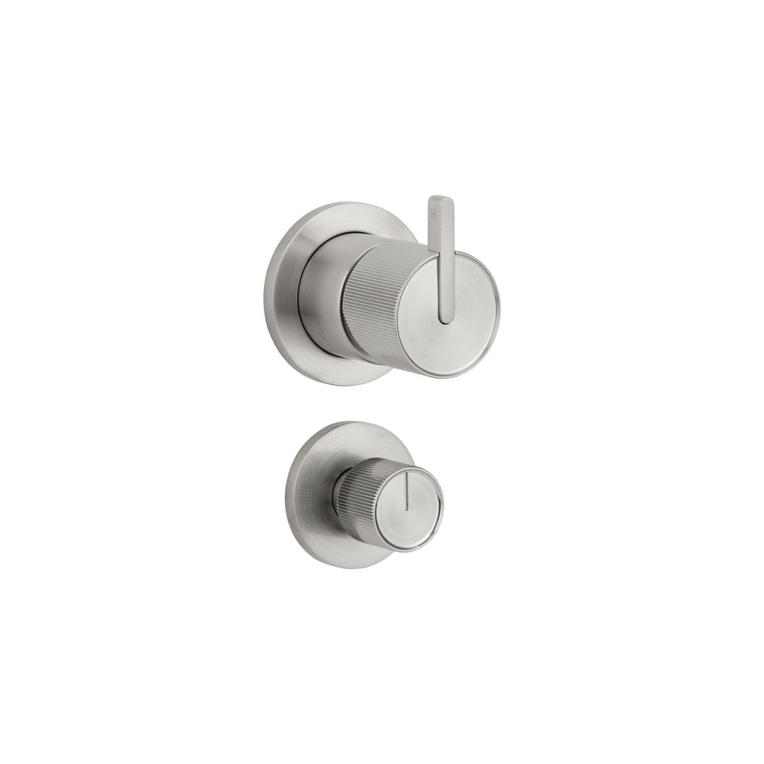 ABI Namika Shower Bottom Diverter in brushed nickel