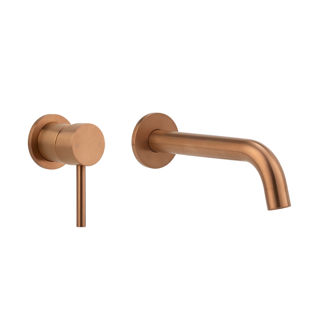 ABI Sola 316 Minimal Mixer & Spout Set in Brushed Copper