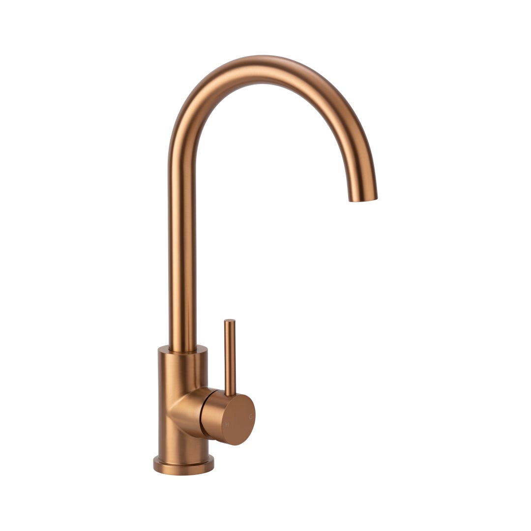 ABI Sola 316 Kitchen Mixer in Brushed Copper