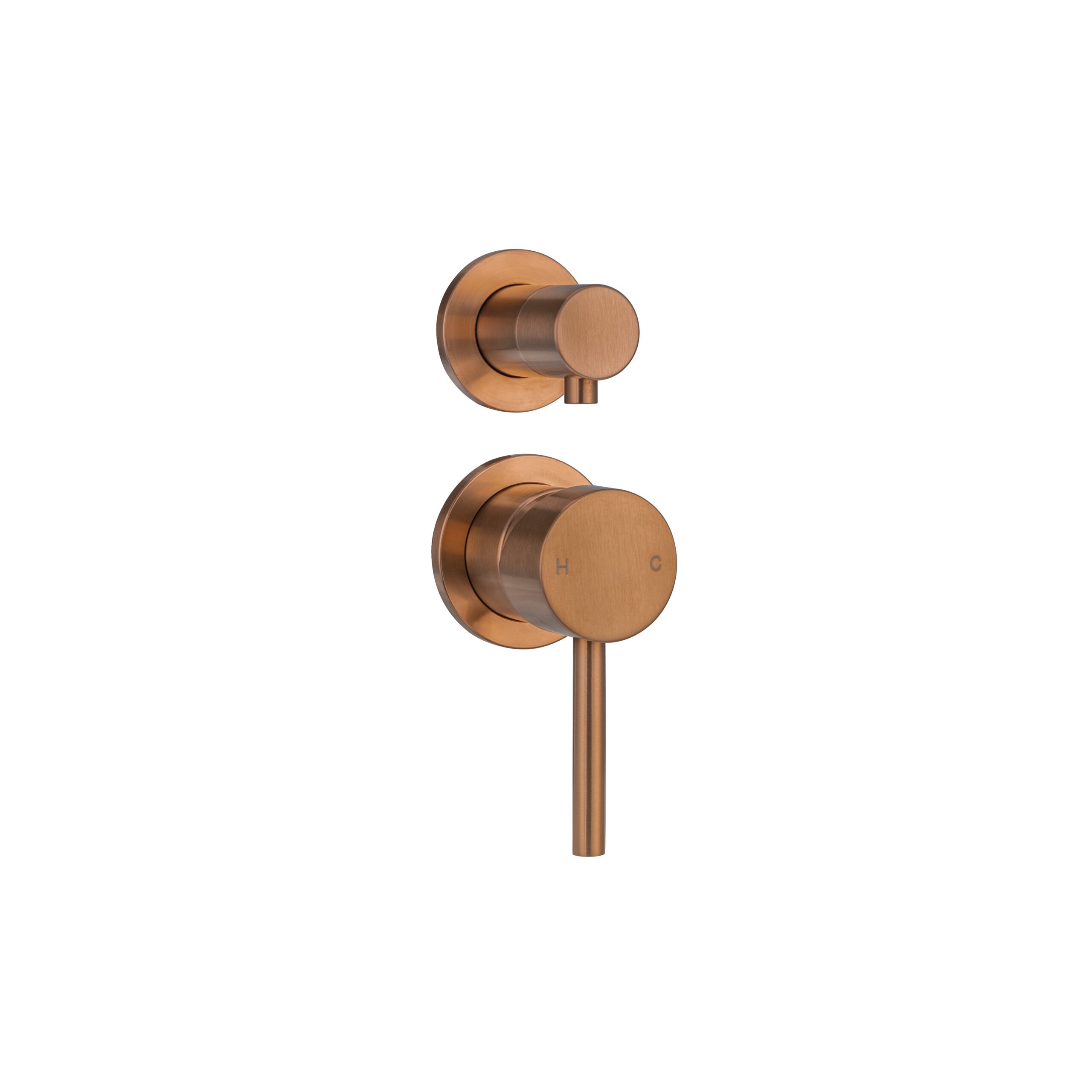 ABI Sola 316 Shower Top Diverter in Brushed Copper
