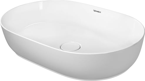 Duravit LUV above counter basin 037960, oval, 600 x 400 mm, white ceramic, no overflow