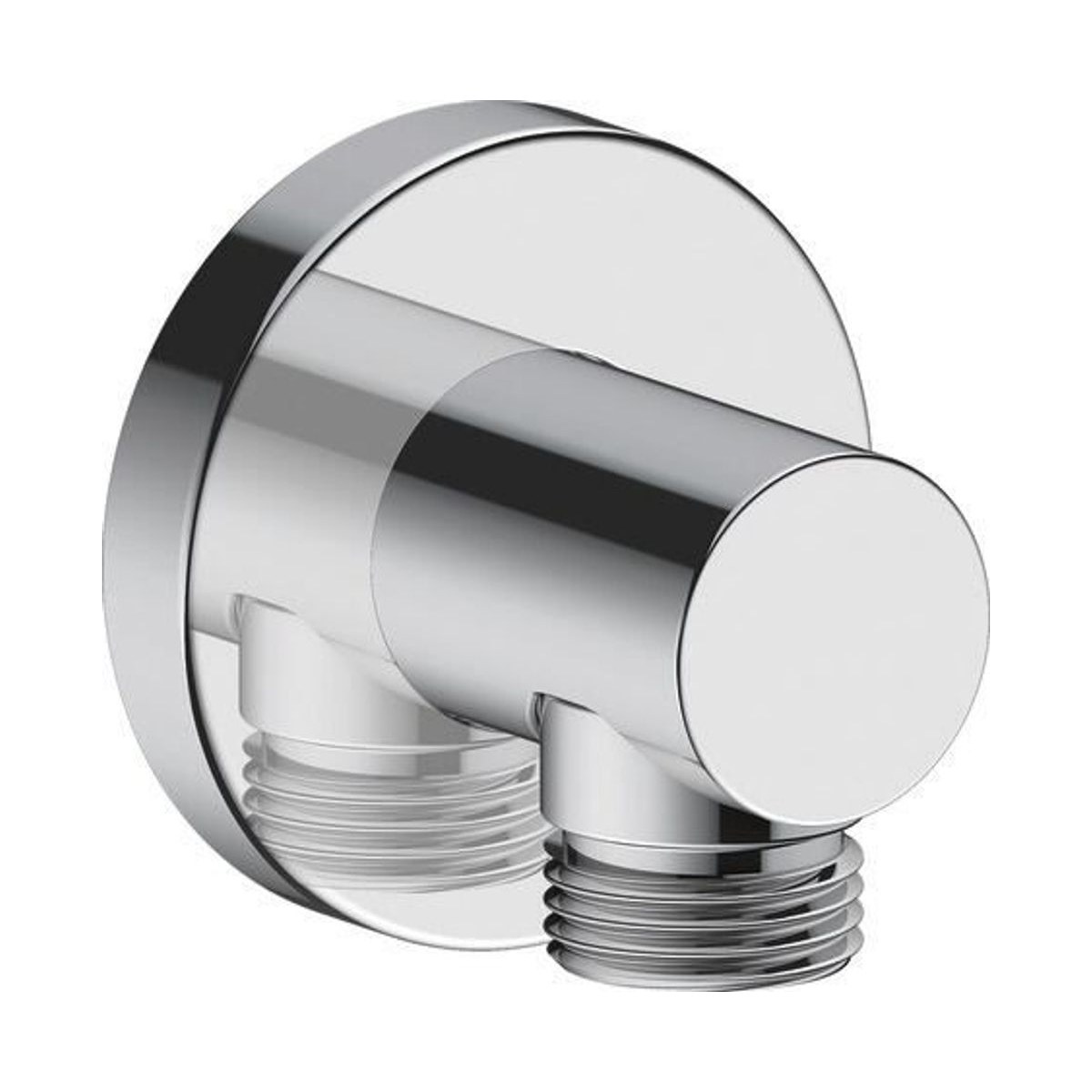 Duravit round wall outlet, chrome