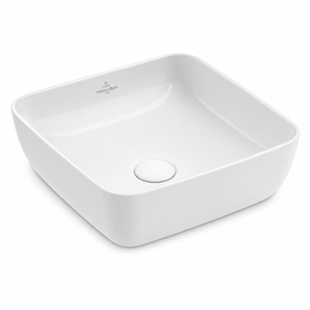 Villeroy & Boch Artis above counter basin, square, white ceramic, no overflow
