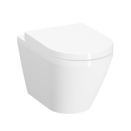 VitrA Integra wall hung WC, glossy white finish